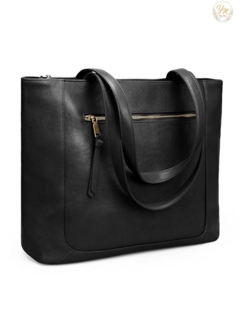 Genuine Leather Tote Bag for Women Large Work Handbag 15.6 Laptop